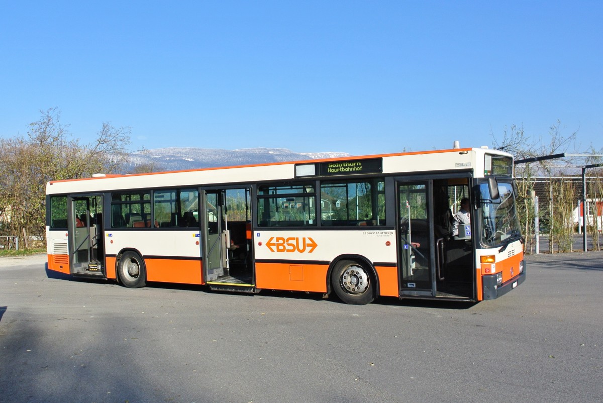 Abschiedsfahrt der BSU MB 405: Wagen Nr. 65 beim Bahnhof Bren an der Aare, 27.11.2013. 

