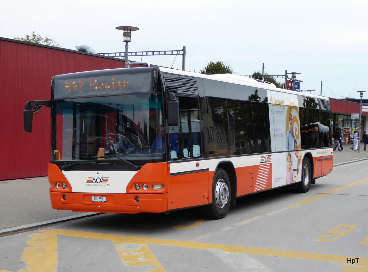 AOT - Neoplan  Nr.10  TG  692 in Amriswil am 22.09.2015