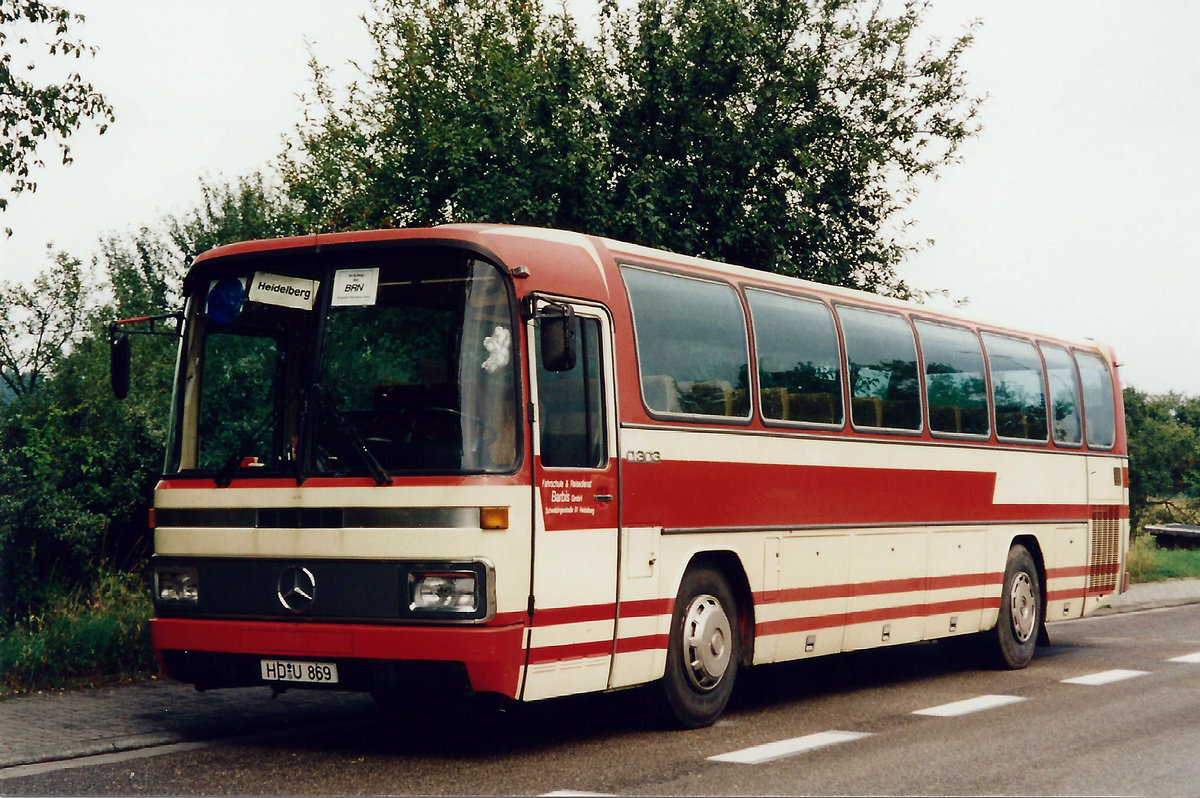 Aus den 90-er Jahren: Mercedes O 303 15  Barbi , Heidelberg