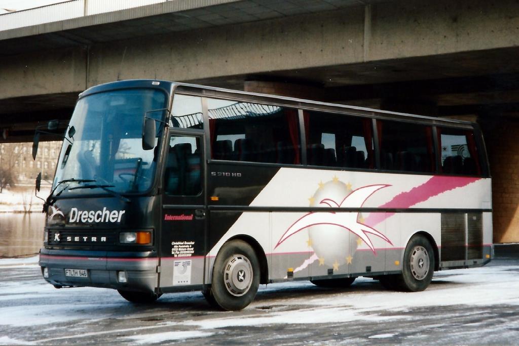 Aus dem Archiv: Setra S 210 HD  Drescher  Vorführwagen der Setra-Show 1990, Dresden 1996