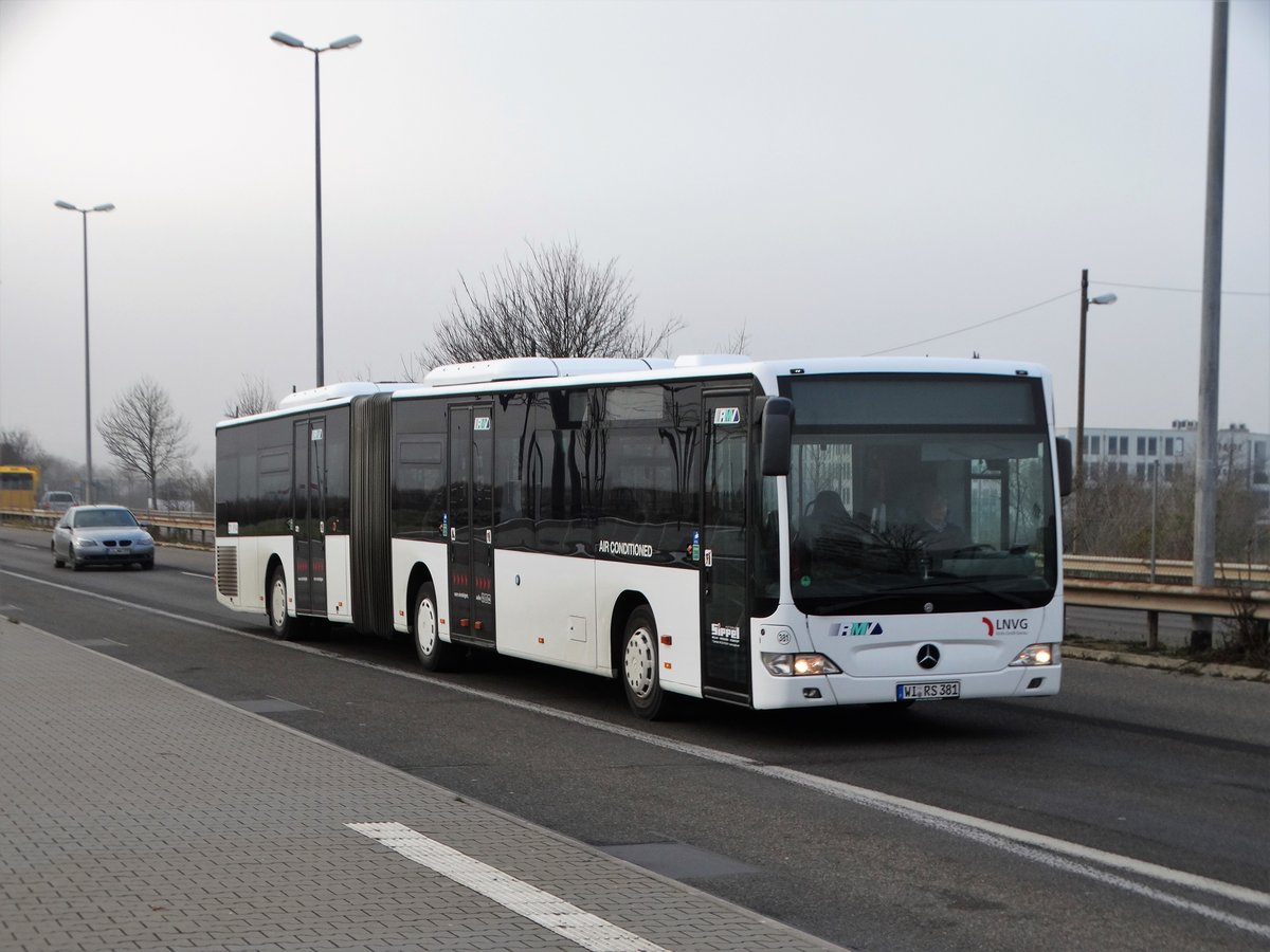Autobus Sippel Mercedes Benz Citaro 1 Facelift G am 02.12.17 in Mainz als Stadionverkehr