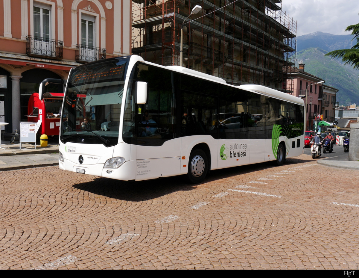 Autoliniee Bleniesi - Mercedes Citaro  TI  231015 unterwegs in Bellinzona am 16.05.2018