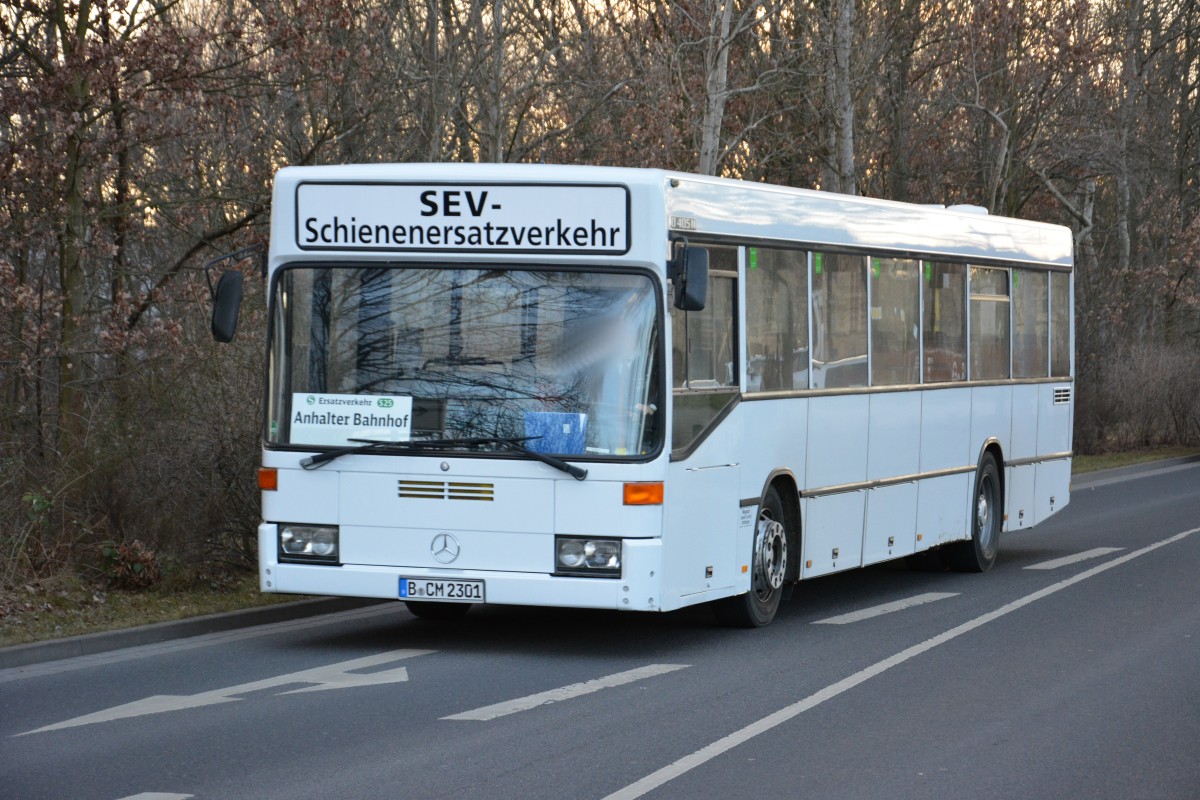 B-CM 2301 als SEV in Teltow unterwegs. Aufgenommen am 16.02.2014. Danke an den Busfahrer für den freundlichen Gruß.