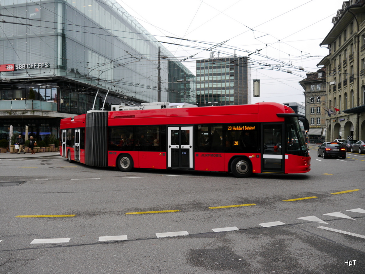 Bern Mobil - Hess Trolleybus Nr.24 unterwegs auf der Linie 20 am 06.01.2018