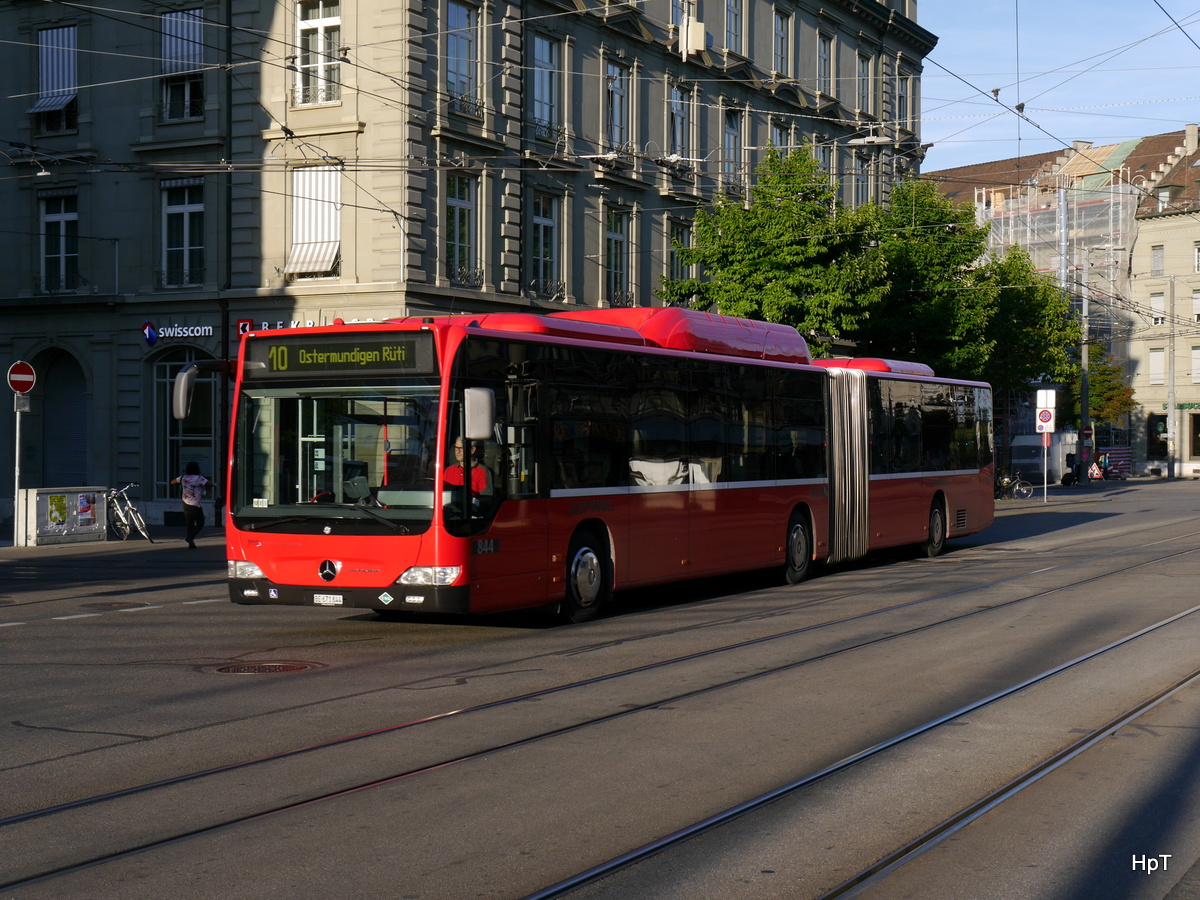 Bern Mobil - Mercedes Citaro Nr.844 BE 671844 unterwegs auf der Linie 10 am 26.07.2015 um 07.10 Uhr 