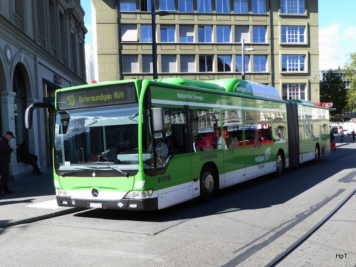 Bern Mobil - Mercedes Citaro Nr.856  BE  671856 unterwegs auf der Linie 10 in der Stadt Bern