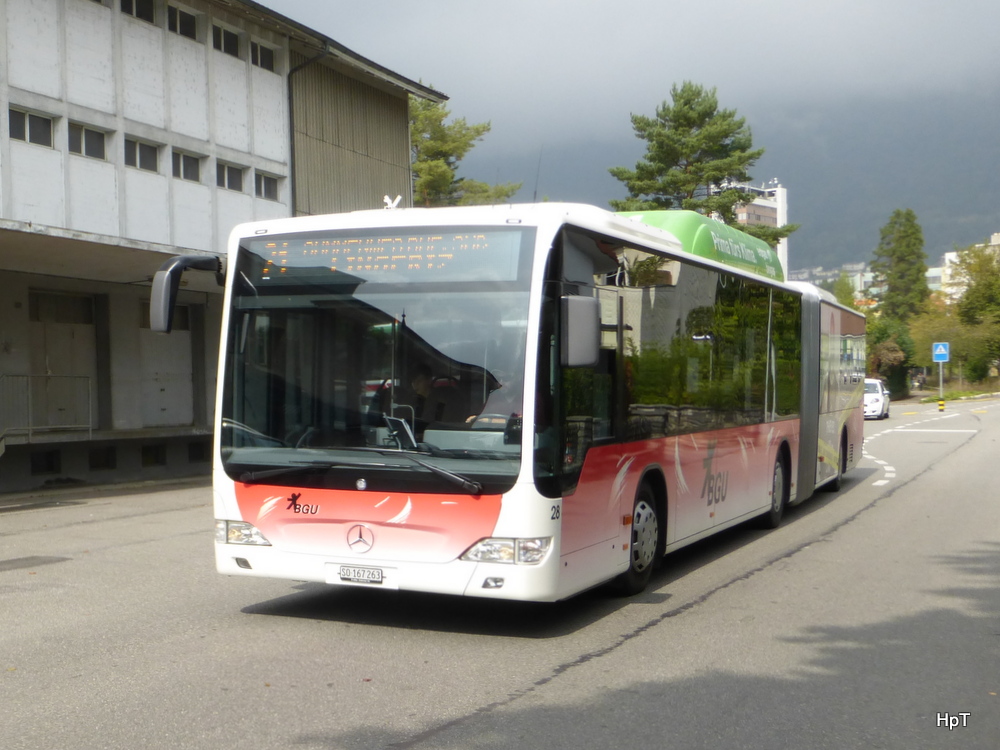 BGU - Mercedes Citaro  Nr.28  SO  167263 unterwegs auf der Linie 21 in Grenchen am 10.09.2014