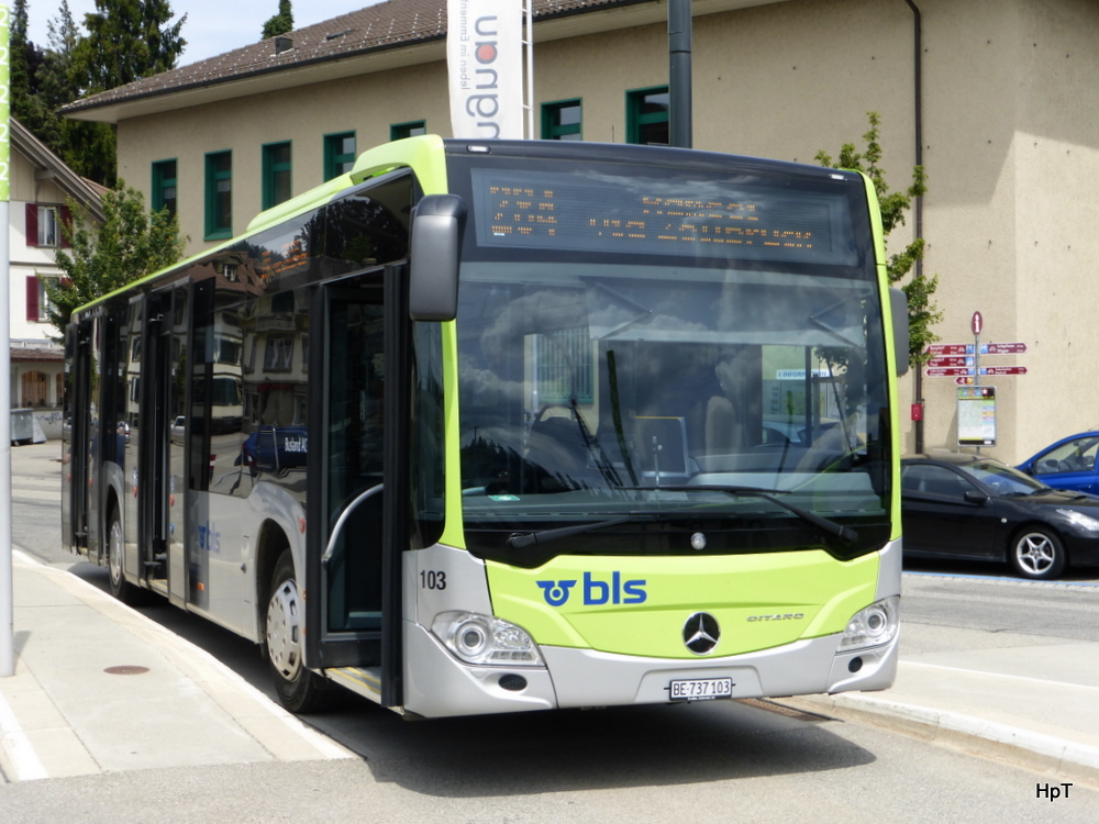 BLS / Busland - Mercedes Citaro  Nr.103  BE  737103 in Langnau am 01.06.2014