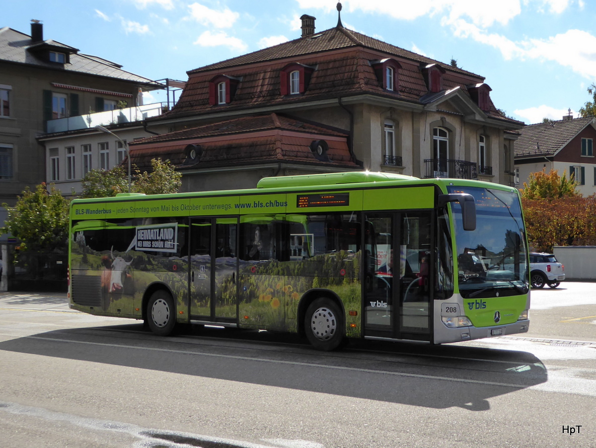 BLS / Busland - Mercedes Citaro  Nr. 208  BE  737208 beim Busbahnhof in Burgdorf am 04.10.2015