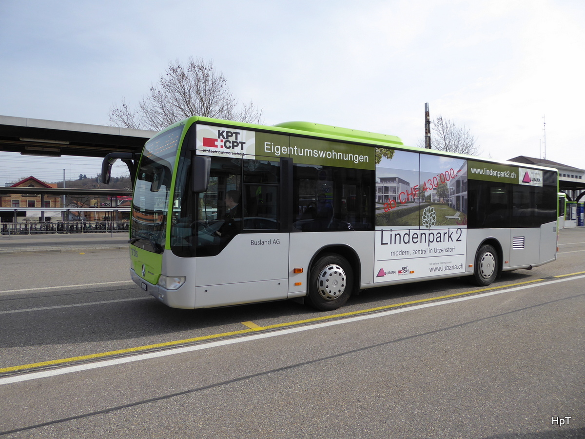 BLS / Busland - Mercedes Citaro Nr.204  BE 737204 unterwegs in Burgdorf am 03.04.2016