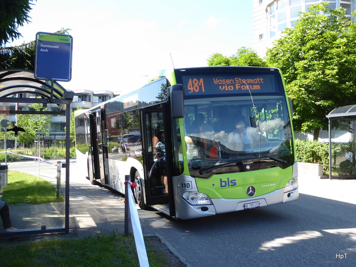 BLS Busland - Mercedes Citaro  Nr.110 BE 755110 unterwegs in Sumiswald am 10.05.2017