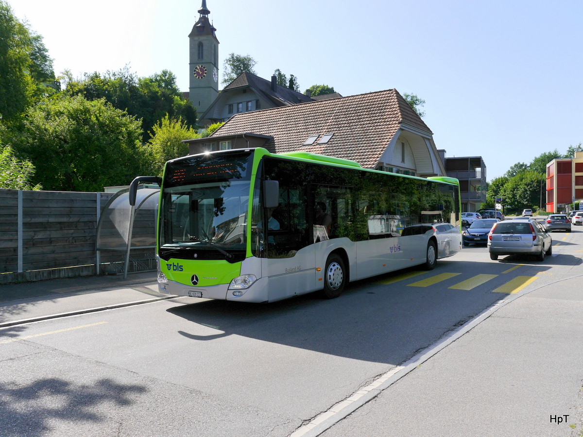 BLS Busland - Mercedes Citaro  Nr.117  BE 828117 unterwegs auf der Linie 466 in Kirchberg am 08.07.2017