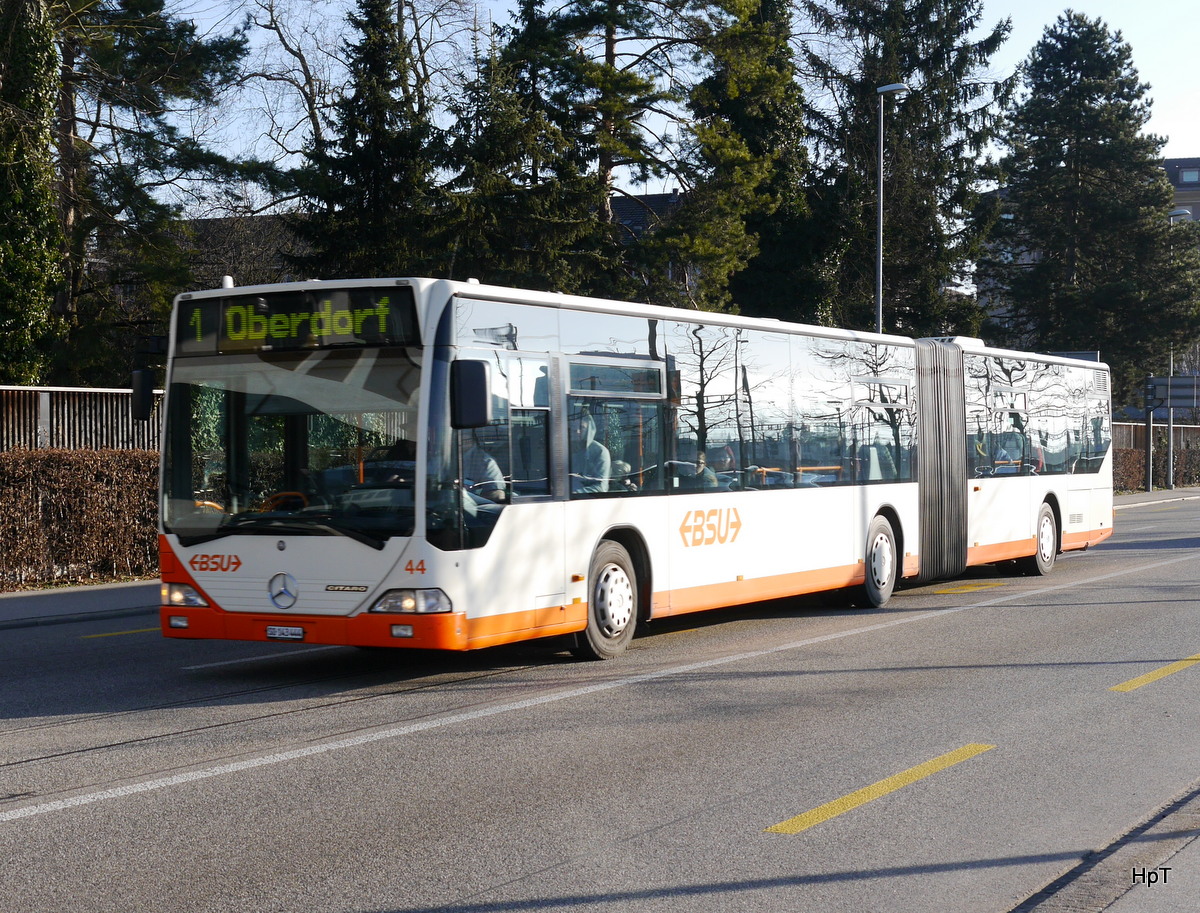 BSU - Mercedes Citaro Nr.44 SO 1143444 unterwegs auf der Linie 1 in Solothurn am 25.02.2017