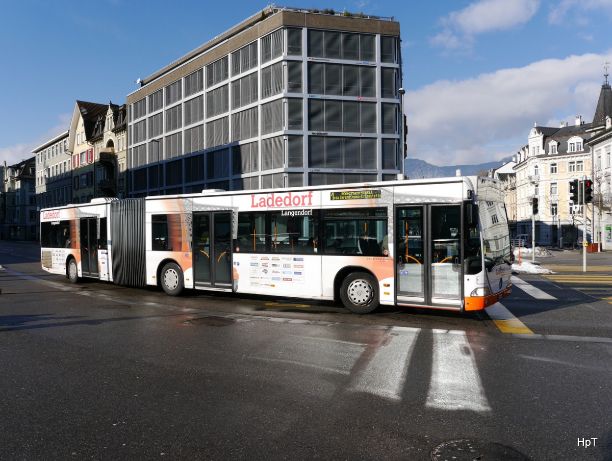 BSU - Mercedes Citaro Nr.48  SO 155948 unterwegs auf der Linie 1 beim Bahnhof Solothurn am 23.01.2016