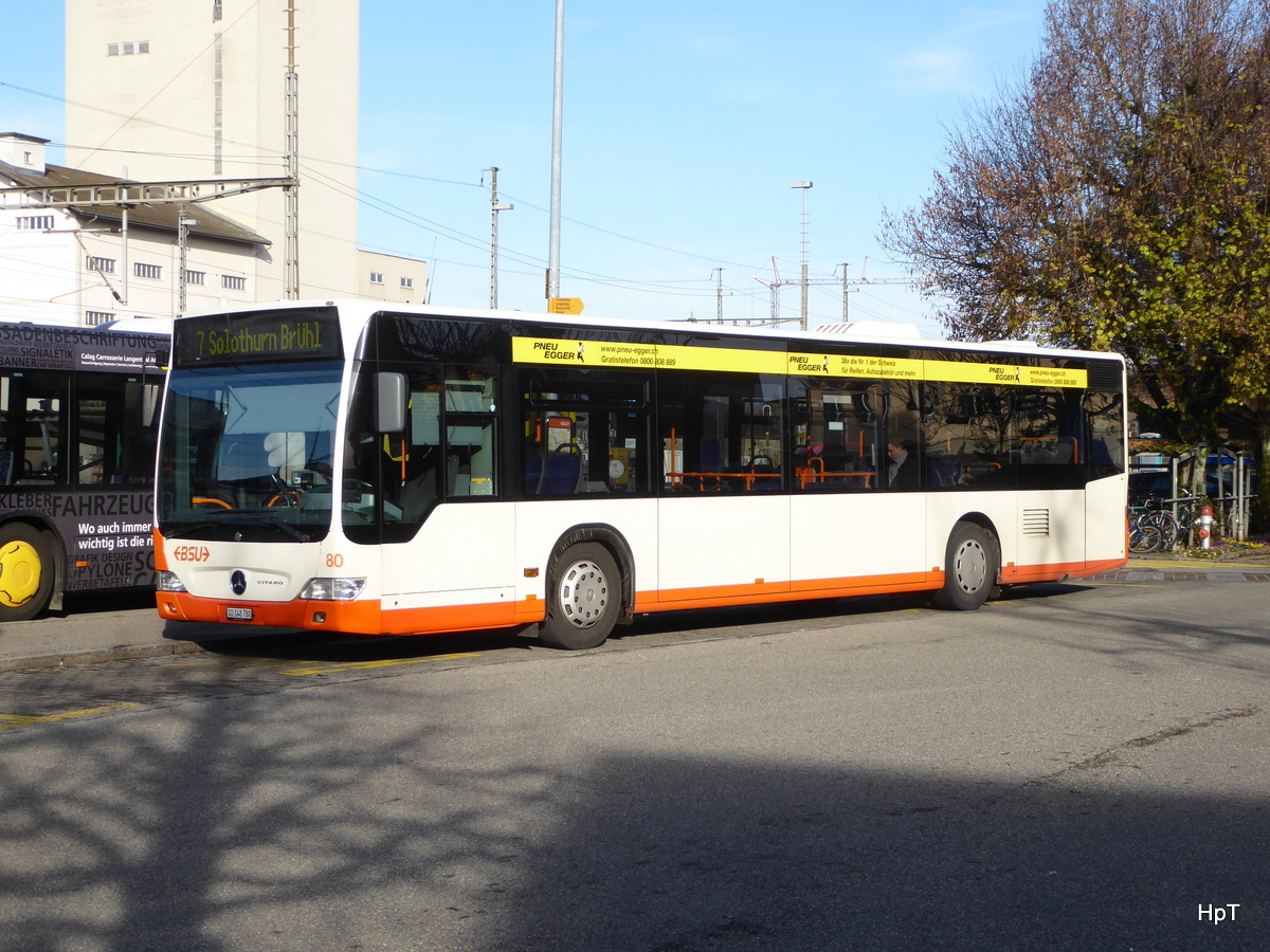 BSU - Mercedes Citaro  Nr.80  SO  148780 in Herzogenbuchsee am 20.11.2016