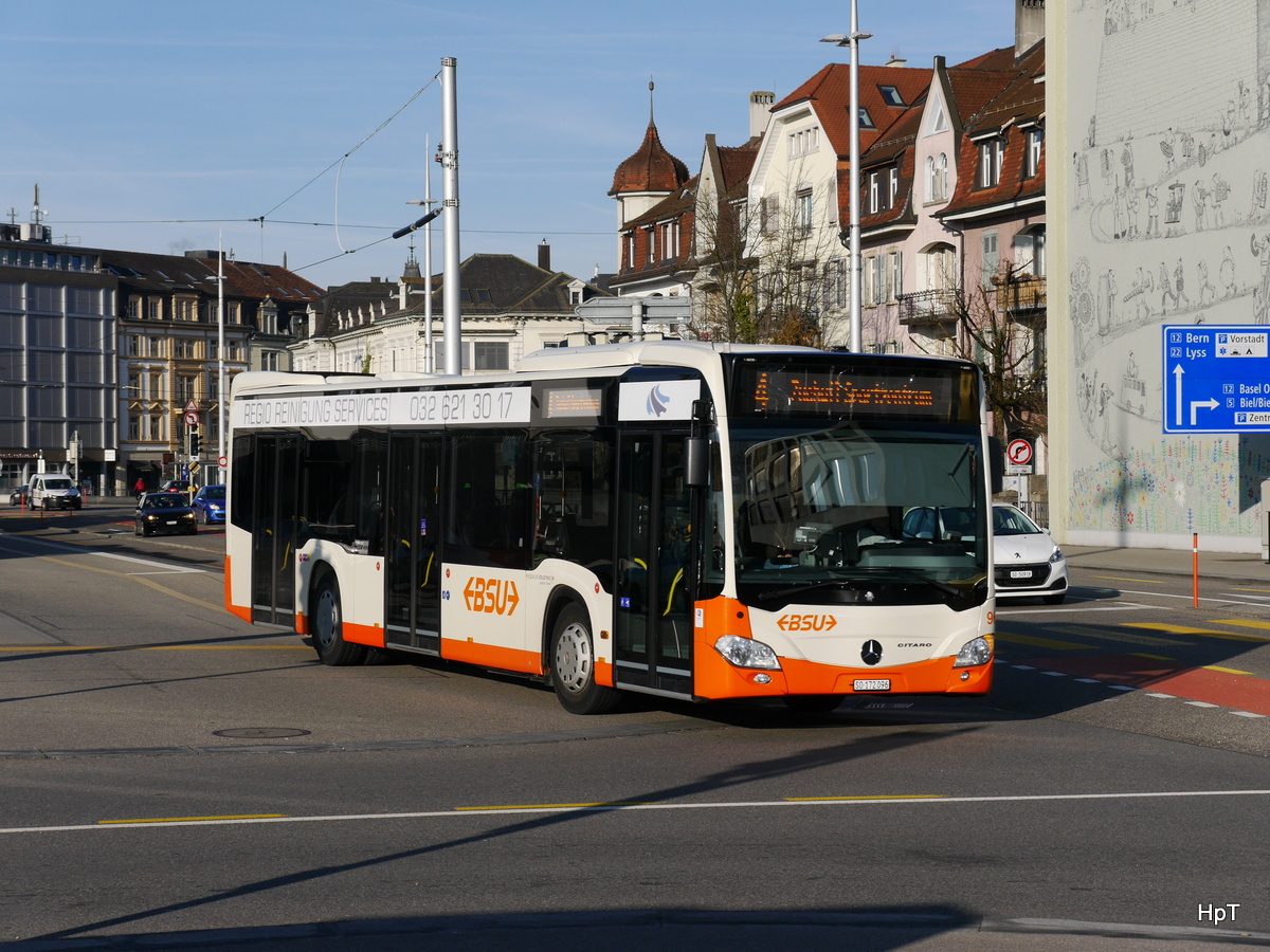 BSU - Mercedes Citaro Nr.96 SO 172096 unterwegs auf der Linie 4 in Solothurn am 25.02.2017