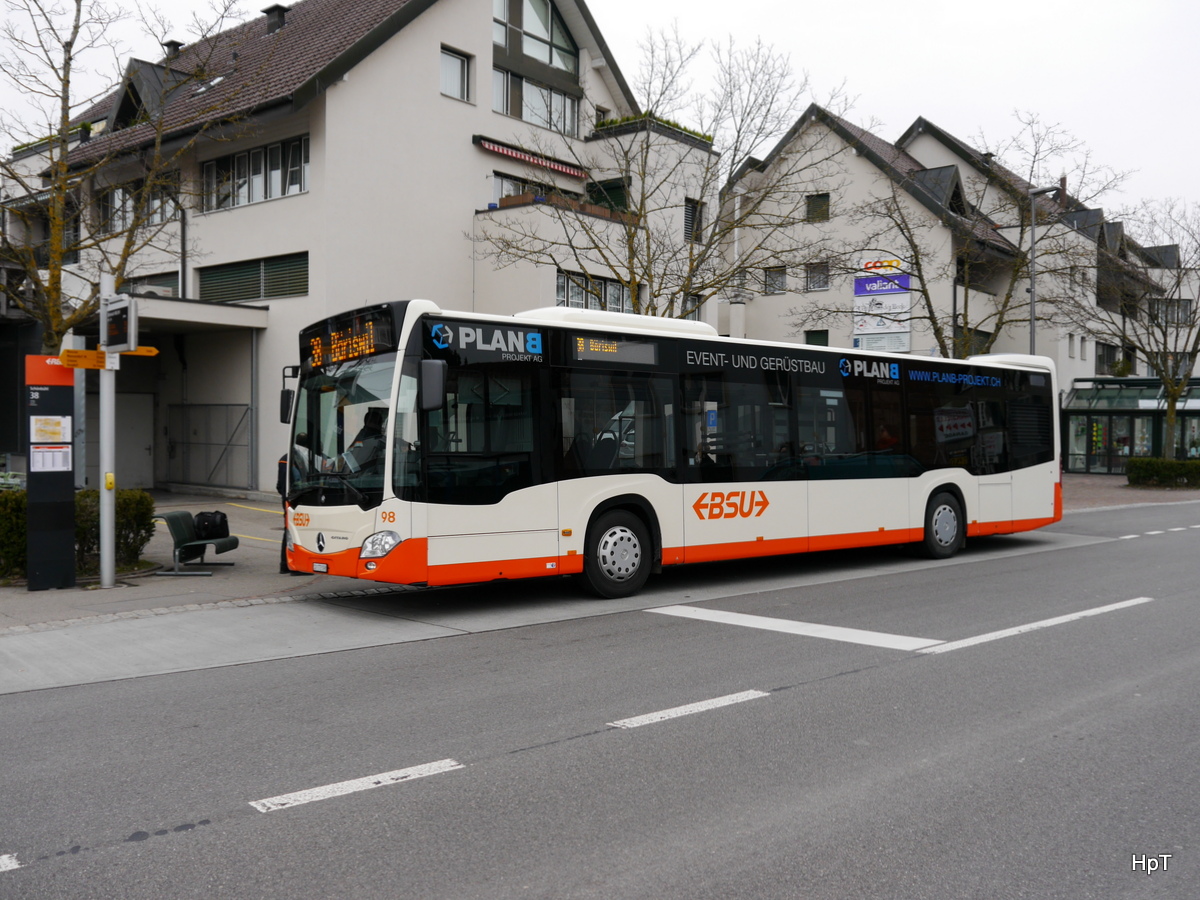BSU - Mercedes Citaro Nr.98  SO  172098 unterwegs als Gast bei der RBS auf der Linie 38 in Schönbühl am 25.03.2018