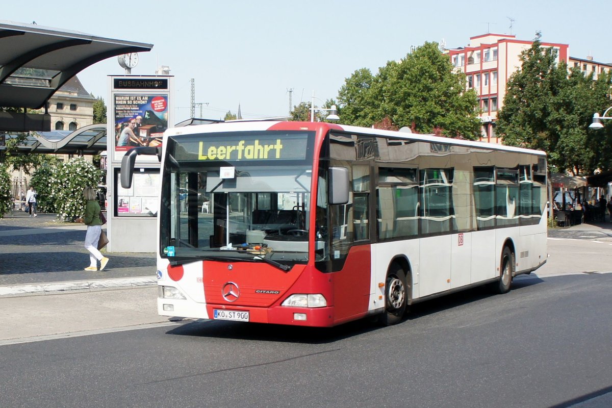 Bus Koblenz: Mercedes-Benz Citaro Ü der Gebr. Hellinger GmbH, aufgenommen im September 2020 am Hauptbahnhof in Koblenz.