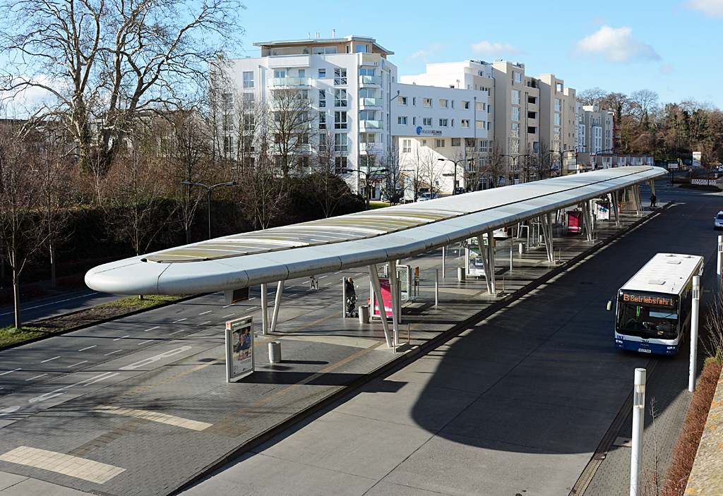 Busbahnhof in Hürth - 11.02.2014