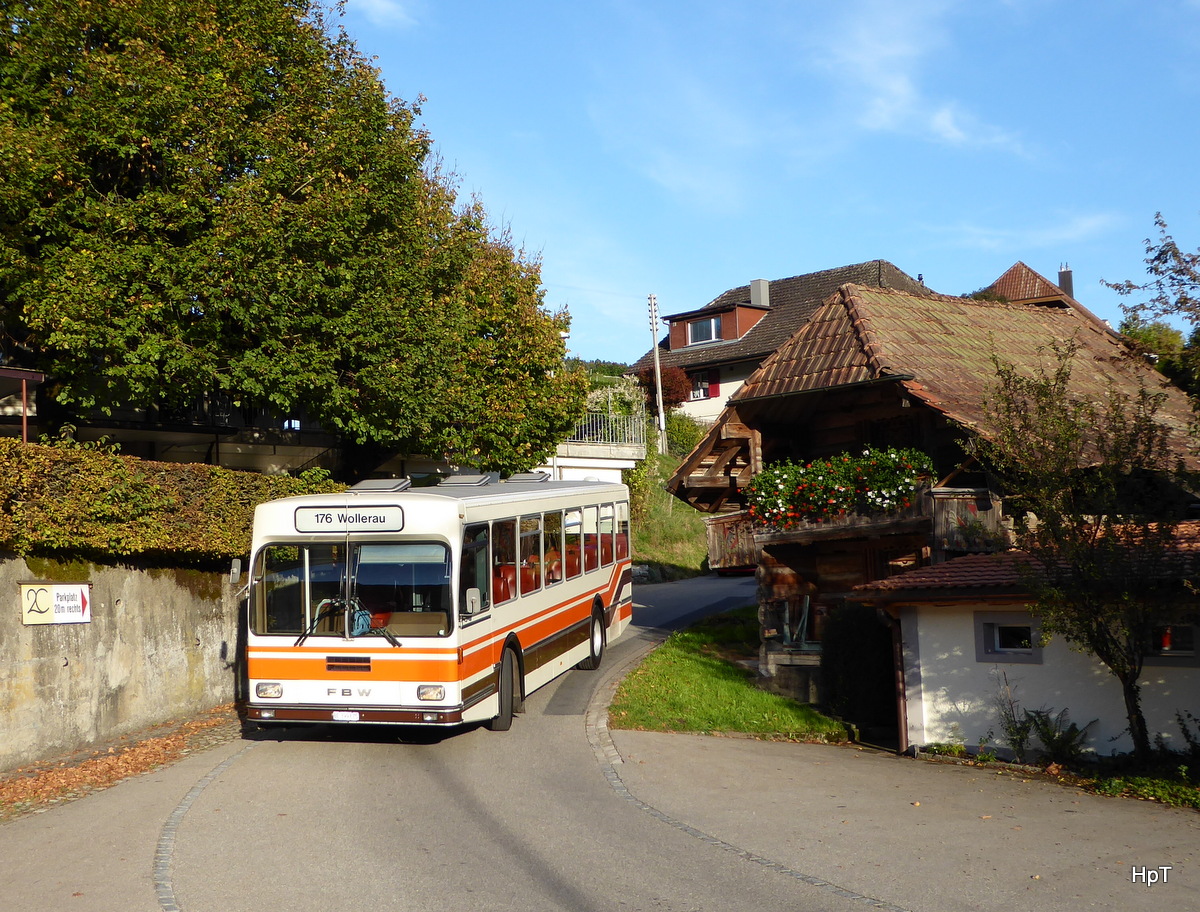Bustag 2015 - Oldtimer FBW BE 399675 auf einer Extrafahrt unterwegs in Heimiswil am 04.10.2015