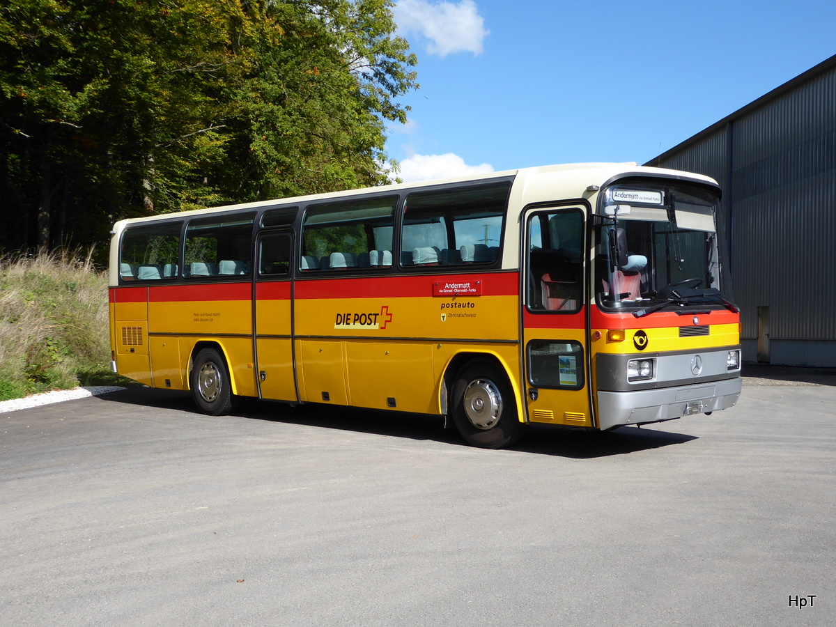 Bustag 2015 - Oldtimer Mercedes O 303 (ex Postauto) in Burgdorf am 04.10.2015