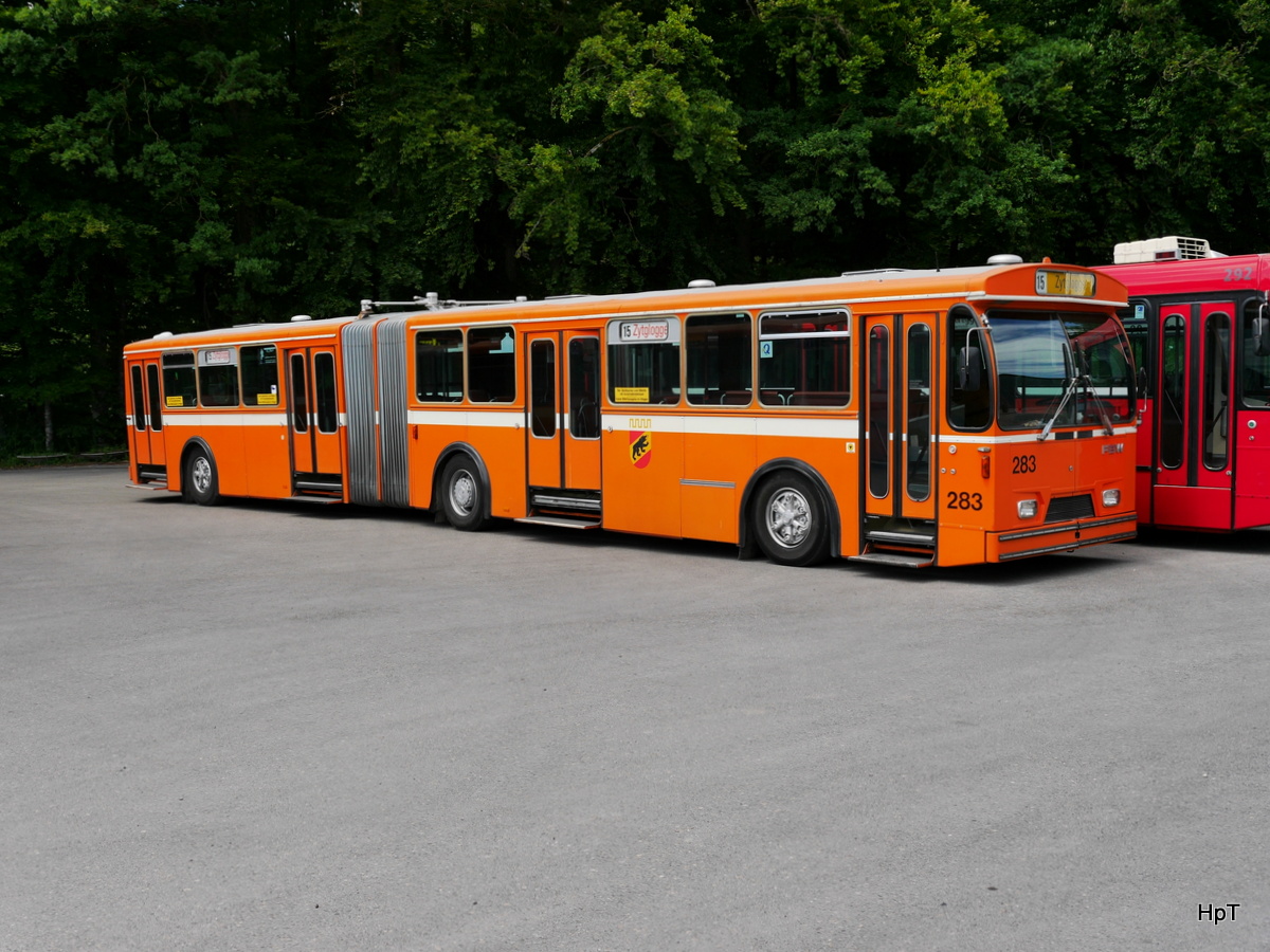 Bustag 2017 in Burgdorf - ex SVB ( Bern Mobil ) FBW Nr.238  mit Fototermin in Burgdorf am 25.06.2017