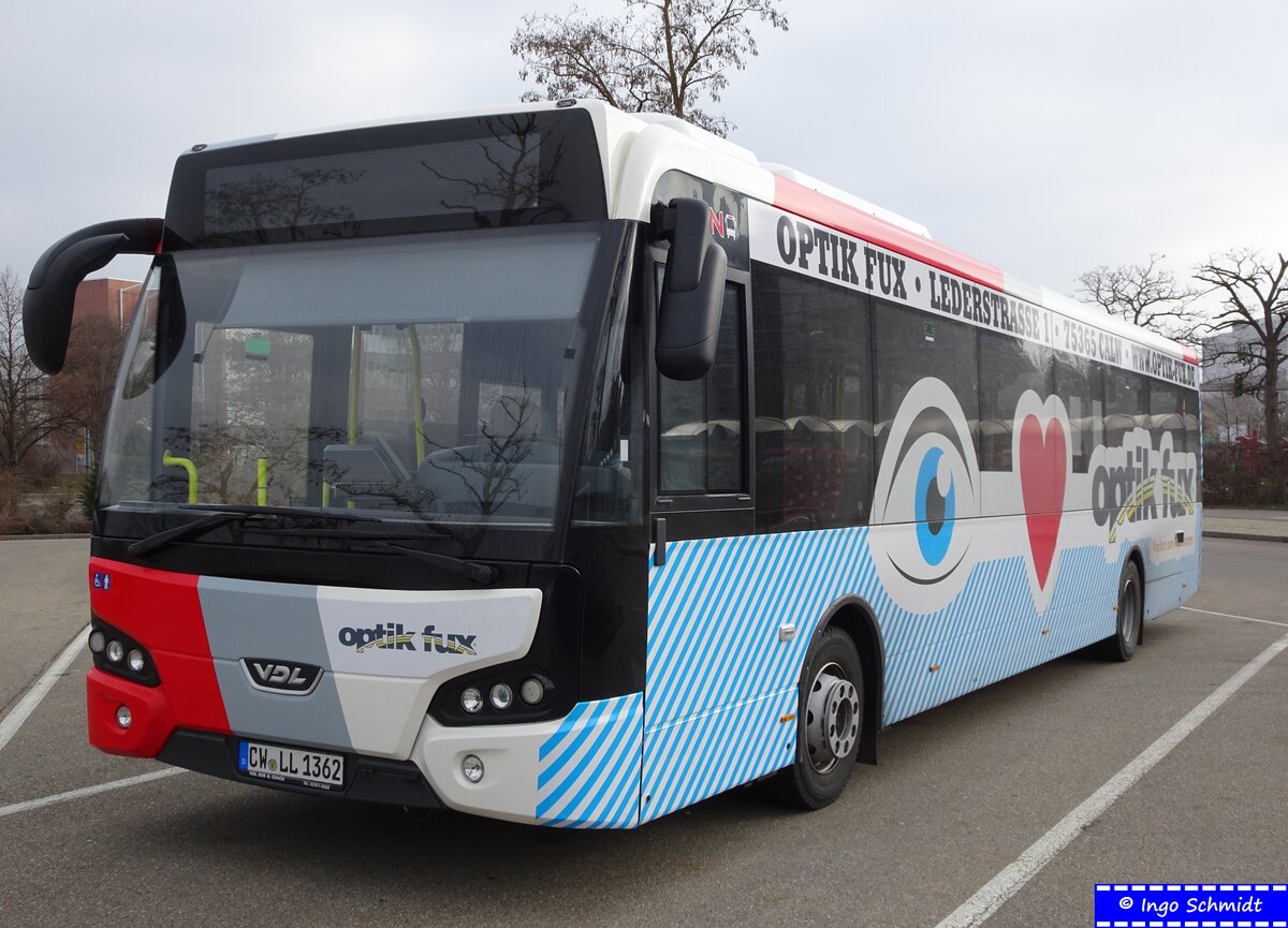 Busverkehr Nordschwarzwald (BVN / Rexer-Gruppe) ~ CW-LL 1362 ~ VDL Citea LLE 120.255 ~ 20.03.2016 in Sindelfingen