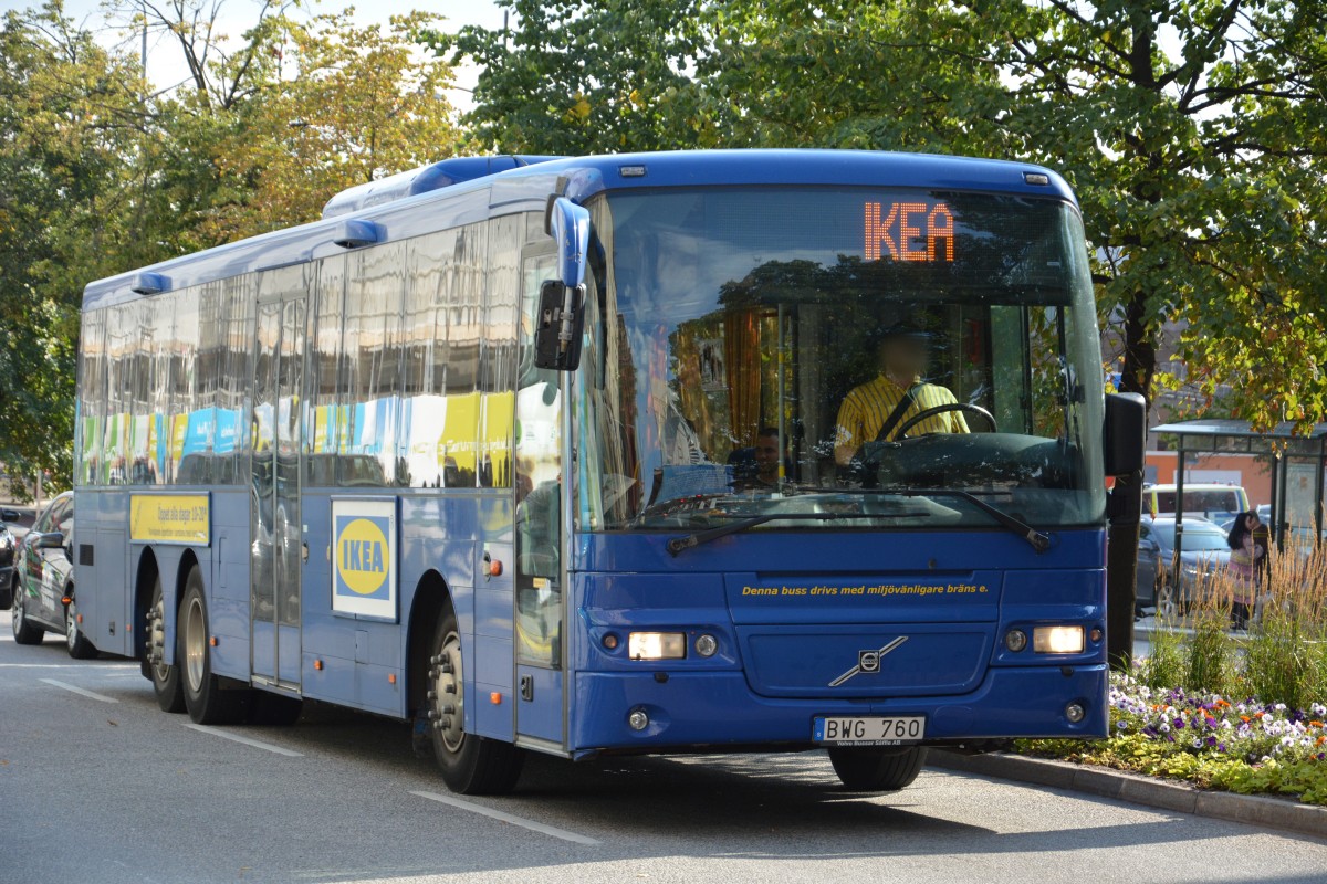 BWG 760 fährt als Sonderfahrt zum Ikea in Stockholm. Aufgenommen am 10.09.2014 Stockholm Hauptbahnhof.