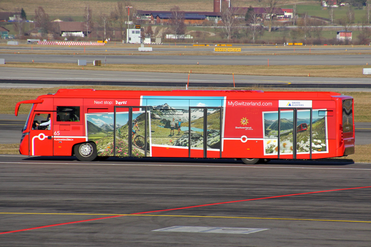 Cobus 3000,  65 , Next Stop: Davos, 27.Februar 2019, Flughafen Zürich , Switzerland.
