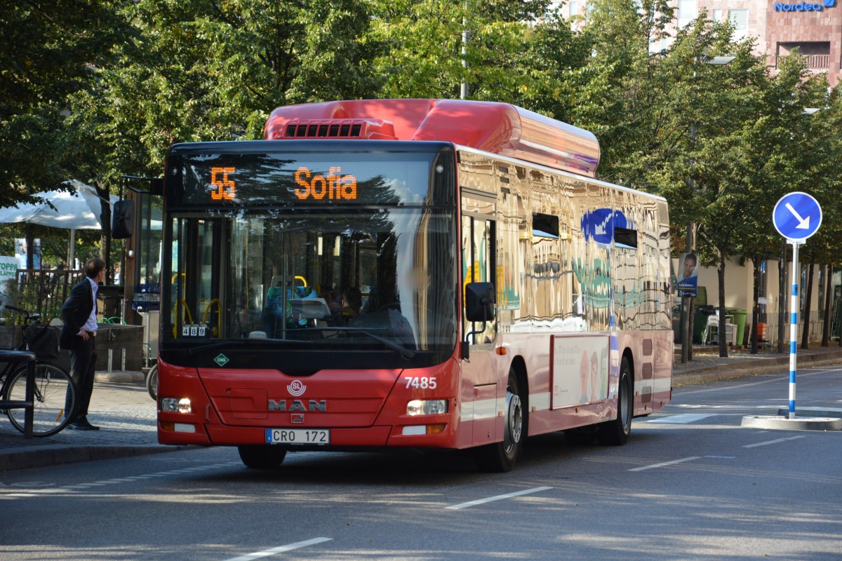 CRO 172 fährt am 10.09.2014 auf der Linie 55 nach Sofia.