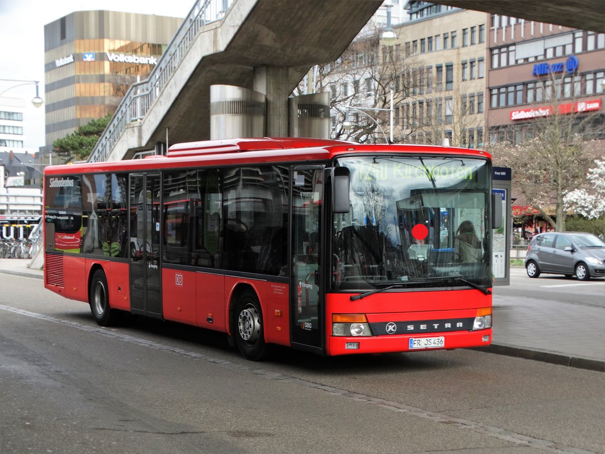 DB Südbadenbus Setra 3000er Ü am 21.03.17 in Freiburg (Breisgau) Hbf
