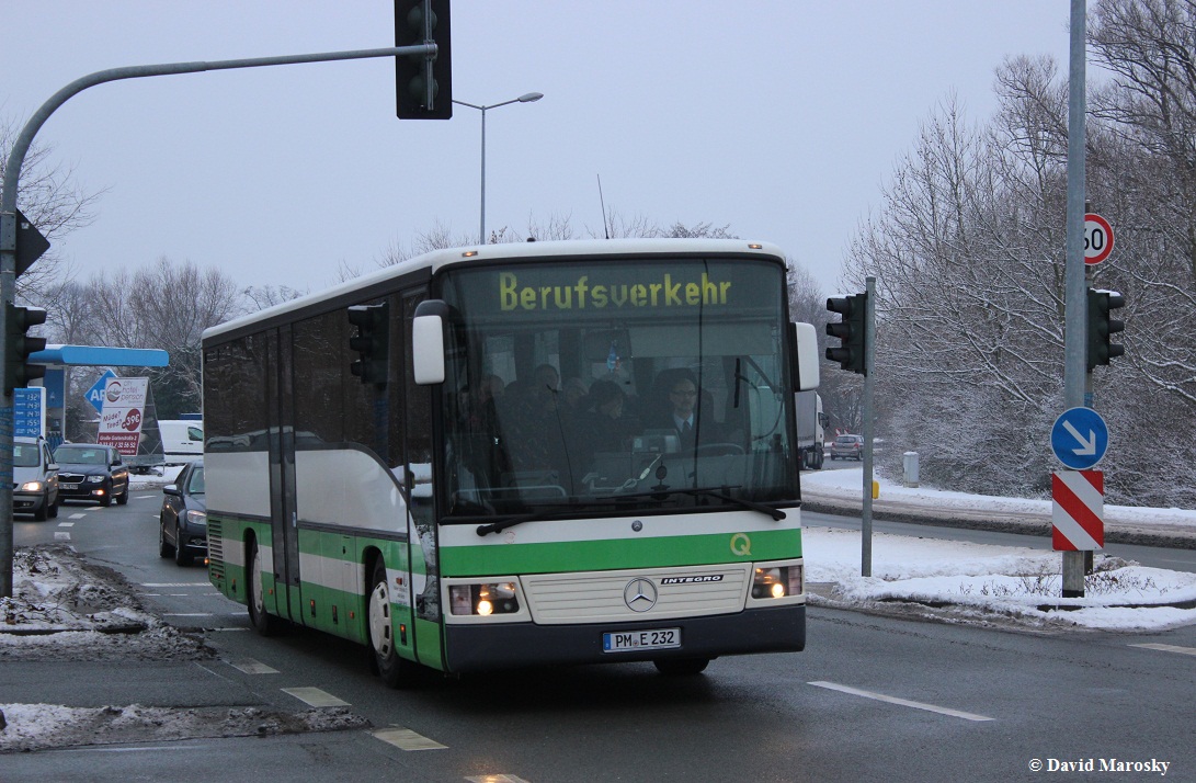 Der ehemalige PM-E 232 der VGBelzig an der Potsdamer Straße in Brandenburg an der Havel. 28.01.2014