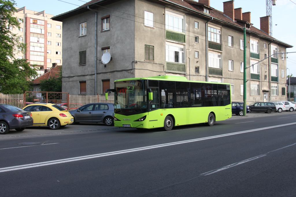 Dieser ISUZU Stadtbus war am 21.5.2015 in Brasov in Rumänien im Einsatz.