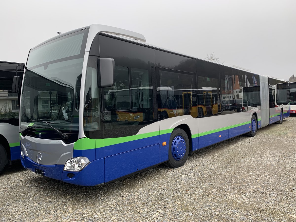 Ein neuer MB C2 G für die TPL, der am 11.11.20 bei Evobus in Winterthur.