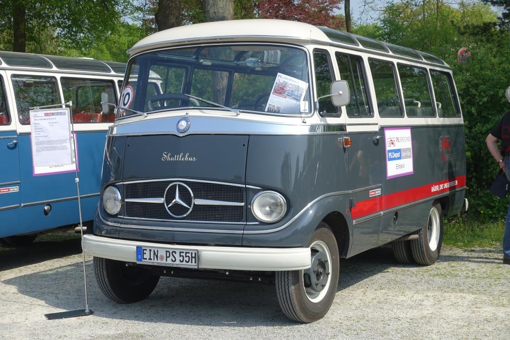 Europatreffen historischer Omnibusse: Mercedes O 319  PS Speicher , Bj. 1966, Höxter 21.04.2018