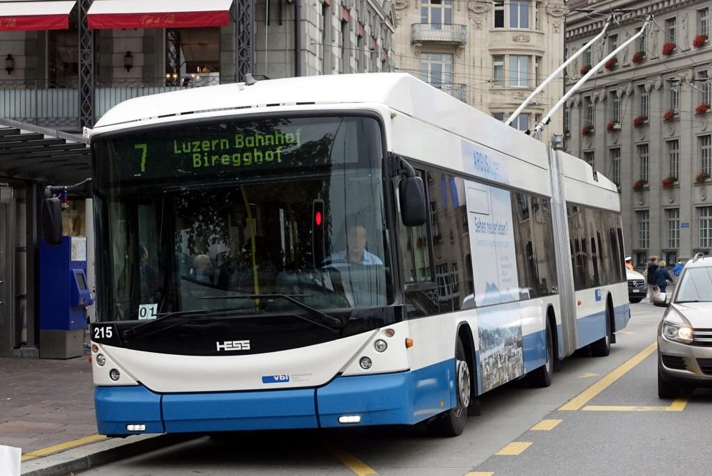 Hess SwissTrolley 3  Verkehrsbetriebe Luzern , Luzern August 2018