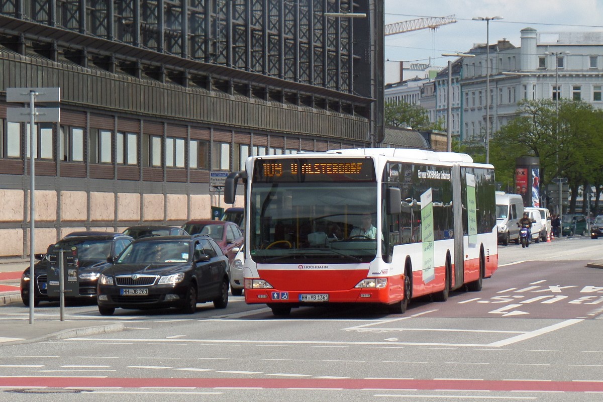 HHA 7321 (HH-YB 1361) am 28.4.2014 auf der Bus-Linie 109 nach Alsterdorf
