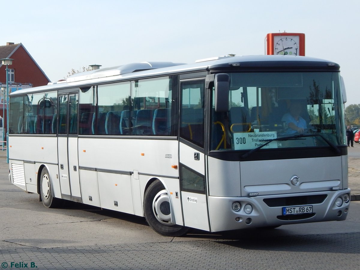 Irisbus Axer von Rohloff aus Deutschland in Neubrandenburg am 14.10.2016