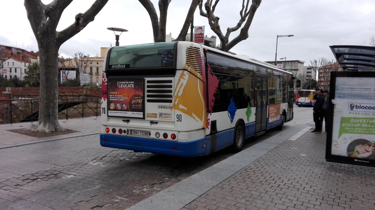 Irisbus Citélis 12 im französischen Perpignan am 28.01.2017.