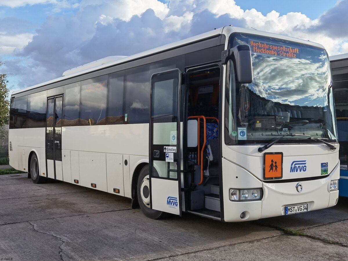 Irisbus Crossway der MVVG in Burg Stargard am 13.10.2021