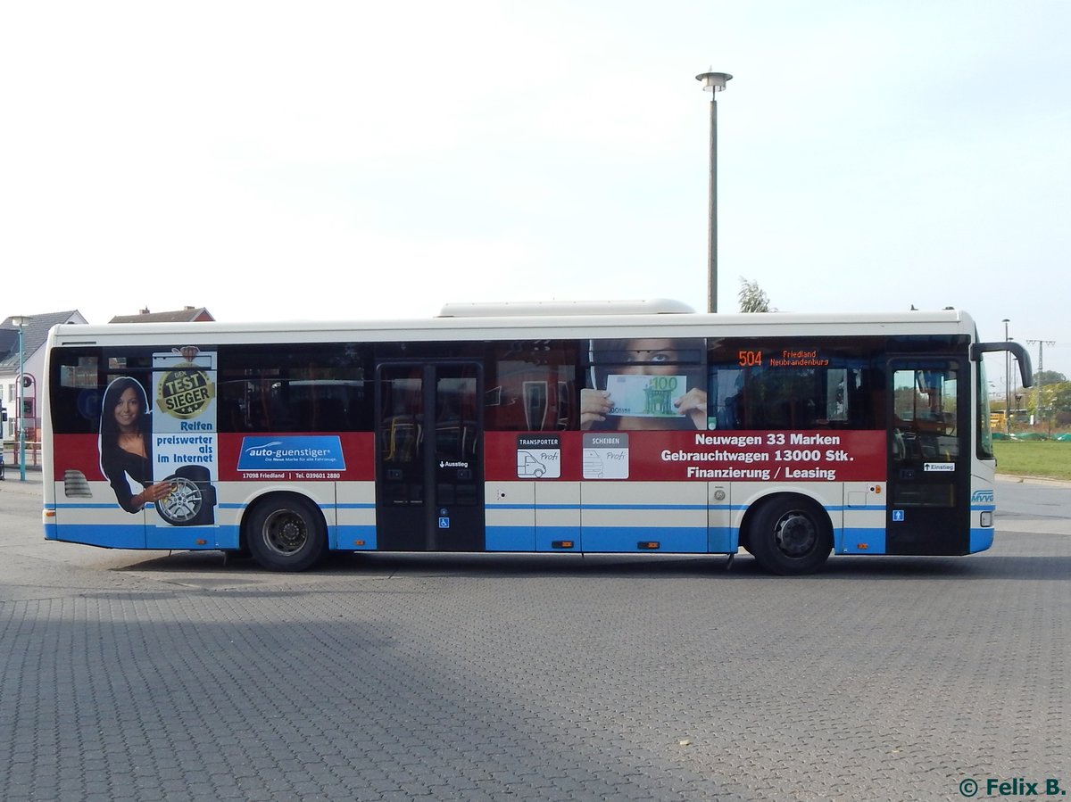 Irisbus Crossway der MVVG in Neubrandenburg am 14.10.2016
