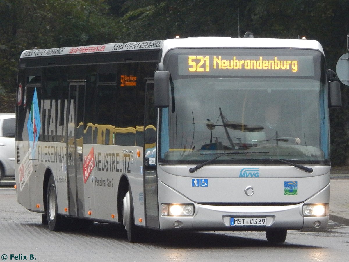Irisbus Crossway der MVVG in Neubrandenburg am 21.10.2016