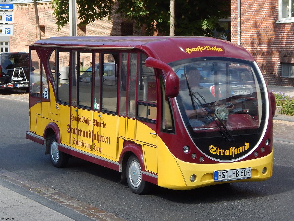 Kleinbus von Hanse-Bahn in Stralsund am 26.05.2018