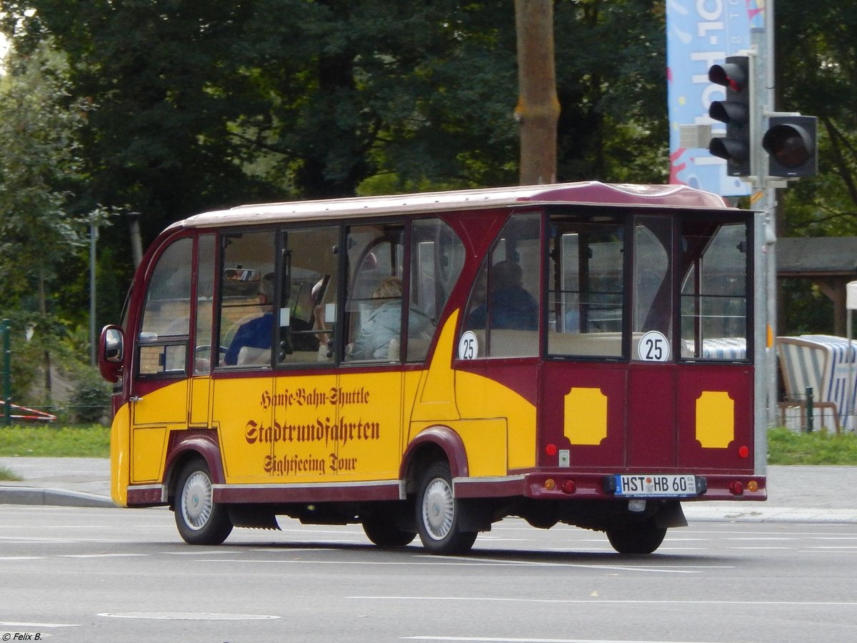Kleinbus von Hanse-Bahn in Stralsund am 26.08.2018