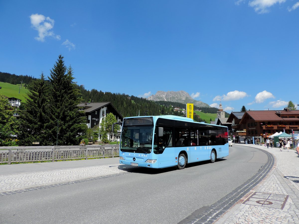 Lech am Arlberg - 30. Juli 2020 : Citaro K auf der Linie 4 im Einsatz.