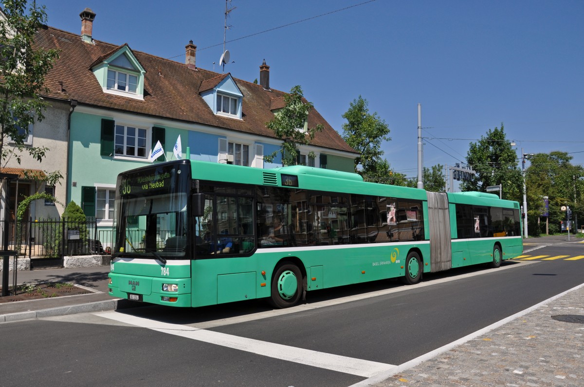 MAN Bus 784 auf der Linie 36 an der Haltestelle Morgartenring. Die Aufnahme stammt vom 17.07.2014.