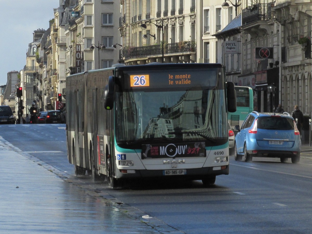 Man Lion's City G, RATP Paris #4690, 2.03.2015 Paris