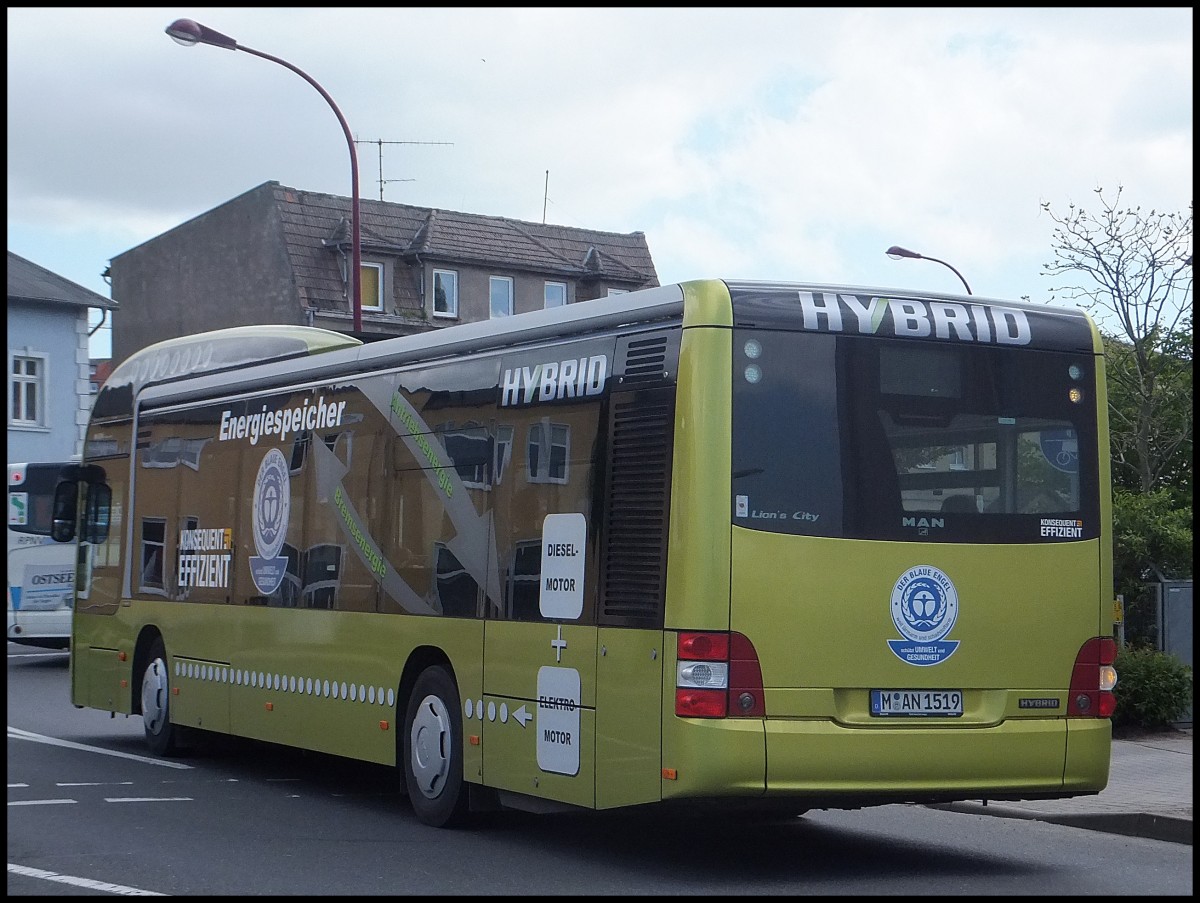 MAN Lion's City Hybrid aus Mnchen in Bergen am 23.05.2013