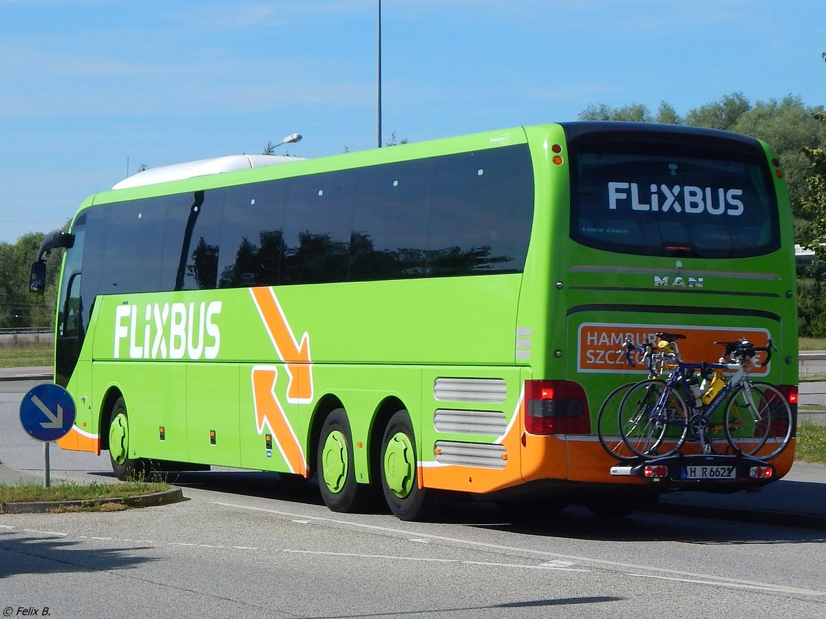 MAN Lion's Coach von Flixbus/Gradliner aus Deutschland in Rostock am 27.06.2017