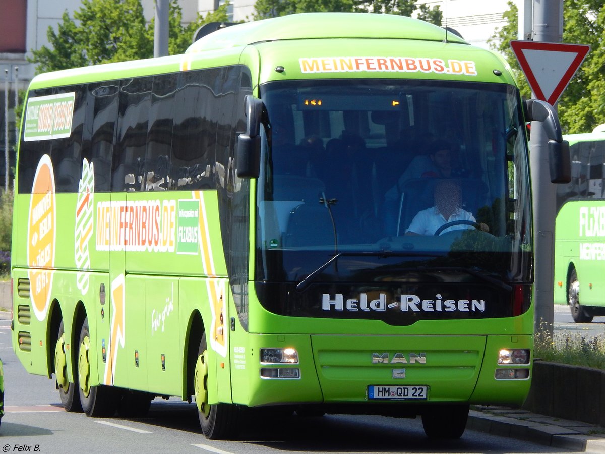 MAN Lion's Coach von Flixbus/Held-Reisen aus Deutschland in Berlin am 11.06.2016